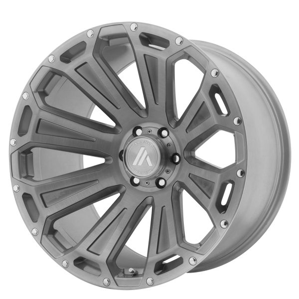 ASANTI CLEAVER Titanium-Brushed Wheels for 1988-2000 GMC C2500 LIFTED ONLY - 22" x 12" -40 mm 22" - (2000 1999 1998 1997 1996 1995 1994 1993 1992 1991 1990 1989 1988)