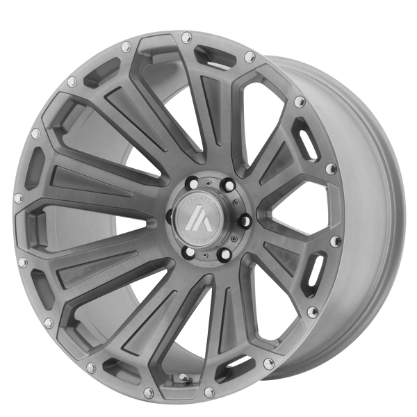 ASANTI CLEAVER Titanium-Brushed Wheels for 2007-2009 HUMMER H3 - 22" x 10" -12 mm 22" - (2009 2008 2007)