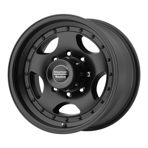 AMERICAN RACING AR23 Satin Black Wheels for 1998-2005 NISSAN FRONTIER LIFTED ONLY - 16" x 8" 0 mm 16" - (2005 2004 2003 2002 2001 2000 1999 1998)