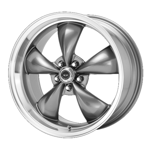 AMERICAN RACING TORQ THRUST M Anthracite Machined Lip Wheels for 1995-1995 DODGE CARAVAN - 17" x 8" 30 mm 17" - (1995)