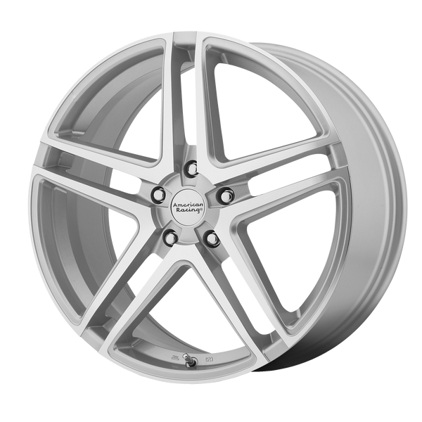 AMERICAN RACING AR907 Bright Silver Machined Face Wheels for 2009-2011 TOYOTA MATRIX - 17" x 7.5" 42 mm 17" - (2011 2010 2009)