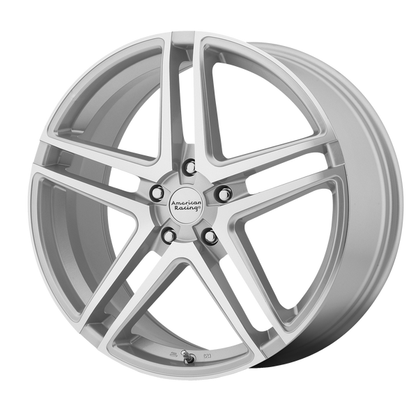 AMERICAN RACING AR907 Bright Silver Machined Face Wheels for 1988-1991 MAZDA RX-7 - 17" x 7.5" 42 mm 17" - (1991 1990 1989 1988)