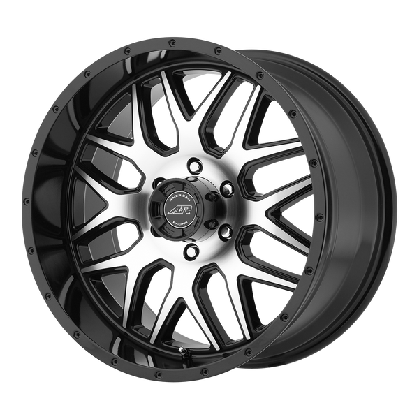 AMERICAN RACING AR910 Gloss Black Machined Wheels for 2007-2010 FORD EXPEDITION EL - 20" x 9" 18 mm 20" - (2010 2009 2008 2007)