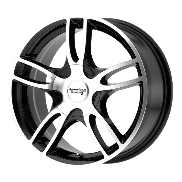 AMERICAN RACING ESTRELLA 2 Gloss Black Machined Wheels for 2013-2014 ACURA ILX - 17" x 7.5" 45 mm 17" - (2014 2013)