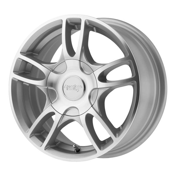 AMERICAN RACING ESTRELLA 2 Silver Machined Wheels for 2019-2019 DODGE CHALLENGER - 17" x 7.5" 45 mm 17" - (2019)