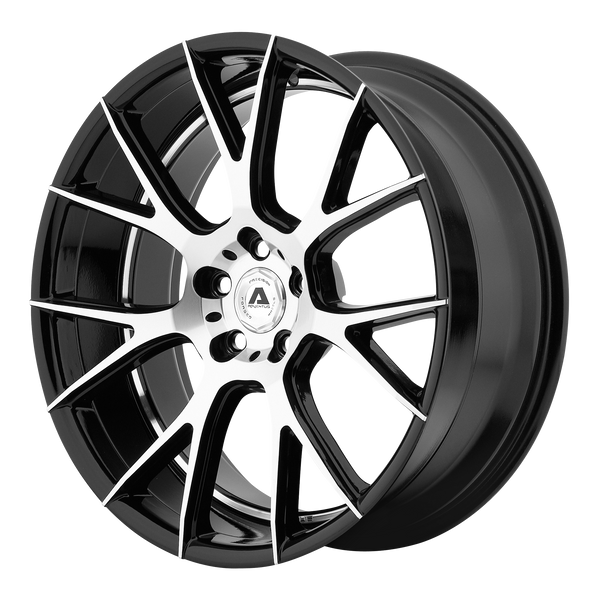 ADVENTUS AVX-7 Gloss Black Machined Wheels for 2010-2015 BMW 760LI - 22" x 9" 15 mm 22" - (2015 2014 2013 2012 2011 2010)