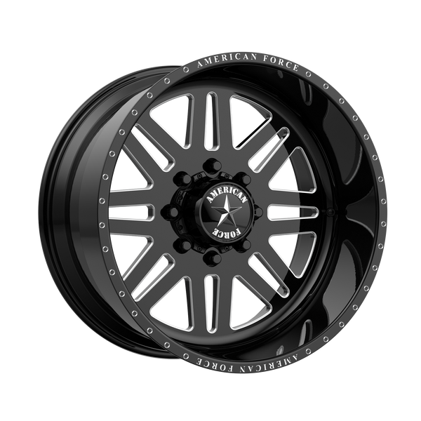 American Force AFW 09 LIBERTY SS GLOSS BLACK MACHINED Wheels for 2007-2021 FORD EXPEDITION [] - 20X9 0 MM - 20"  - (2021 2020 2019 2018 2017 2016 2015 2014 2013 2012 2011 2010 2009 2008 2007)