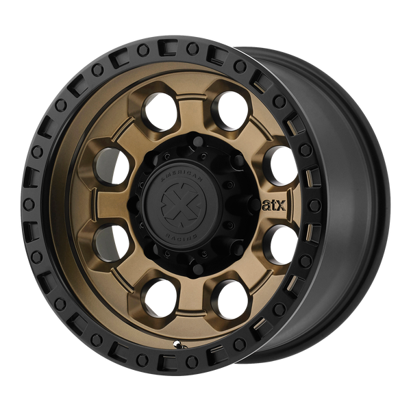 ATX SERIES AX201 Matte Bronze With Black Lip Wheels for 2009-2010 HUMMER H3T LIFTED ONLY - 18" x 9" 0 mm 18" - (2010 2009)