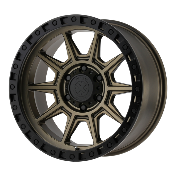 ATX SERIES AX202 Matte Bronze With Black Lip Wheels for 2002-2002 GMC SIERRA 2500 - 18" x 9" 0 mm 18" - (2002)