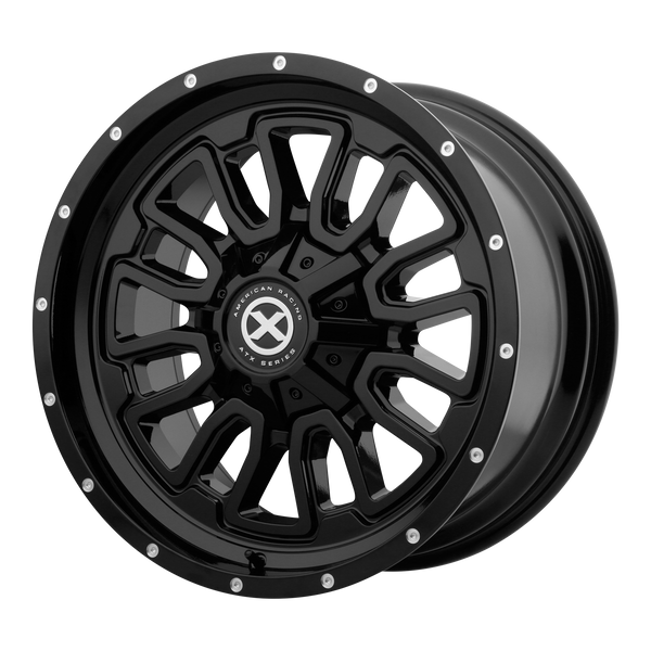 ATX SERIES AX203 Gloss Black Wheels for 1987-1997 FORD F-250 LIFTED ONLY - 20" x 9" 0 mm 20" - (1997 1996 1995 1994 1993 1992 1991 1990 1989 1988 1987)