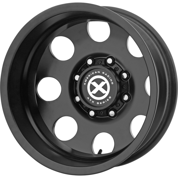 ATX SERIES BAJA DUALLY Satin Black - Rear Wheels for 2011-2019 GMC SIERRA 3500 HD LIFTED ONLY - 17" x 6.5" -140 mm 17" - (2019 2018 2017 2016 2015 2014 2013 2012 2011)