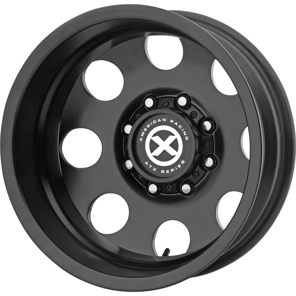 ATX SERIES BAJA DUALLY Satin Black - Rear Wheels for 2011-2019 CHEVROLET SILVERADO 3500 HD LIFTED ONLY - 17" x 6.5" -140 mm 17" - (2019 2018 2017 2016 2015 2014 2013 2012 2011)