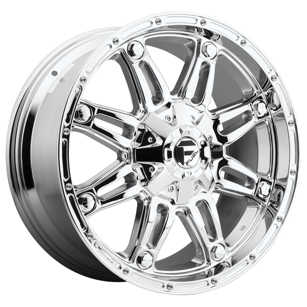 FUEL HOSTAGE CHROME PLATED Wheels for 1982-1989 CHEVROLET P20 - 18x9 -12 mm 18" - (1989 1988 1987 1986 1985 1984 1983 1982)