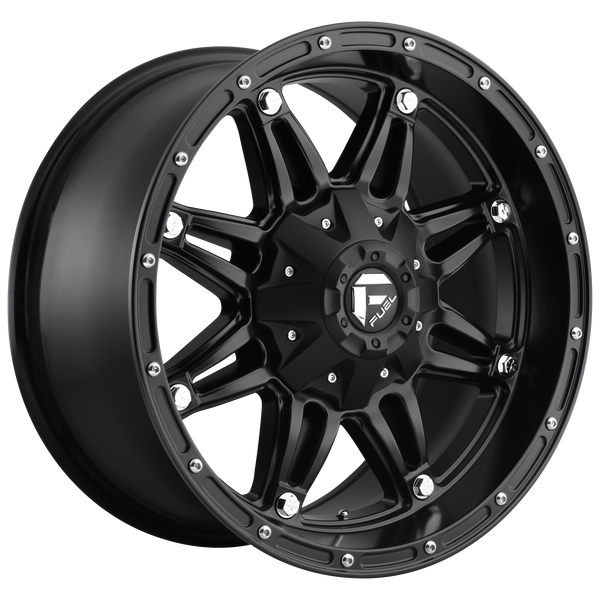 FUEL HOSTAGE MATTE BLACK Wheels for 1981-1989 LINCOLN TOWN CAR - 17x9 1 mm 17" - (1989 1988 1987 1986 1985 1984 1983 1982 1981)