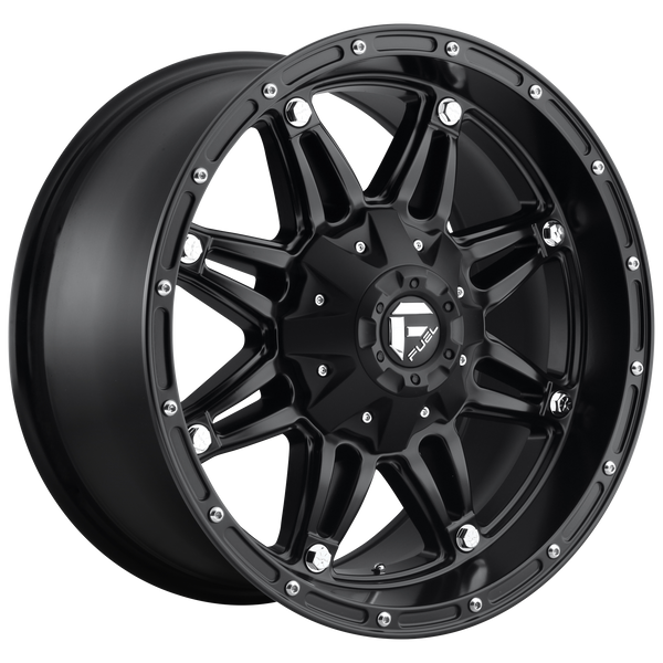 FUEL HOSTAGE MATTE BLACK Wheels for 2002-2003 ACURA CL TYPE-S - 17x8.5 38 mm 17" - (2003 2002)