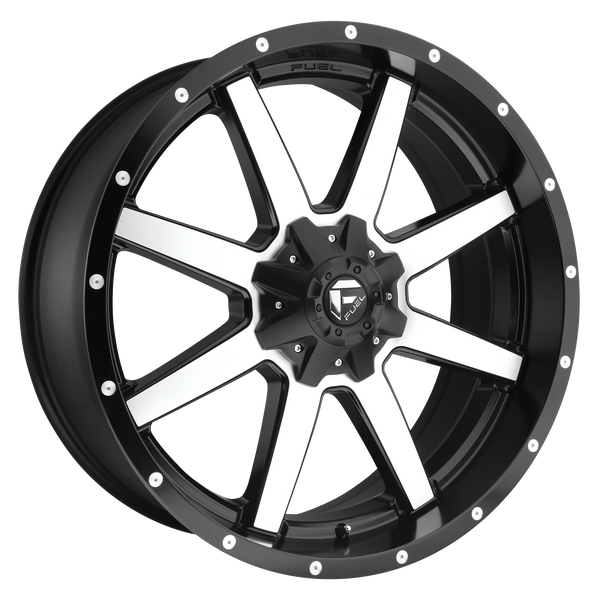 FUEL MAVERICK MATTE BLACK MACHINED Wheels for 1996-1997 ACURA SLX - 22x9.5 25 mm 22" - (1997 1996)