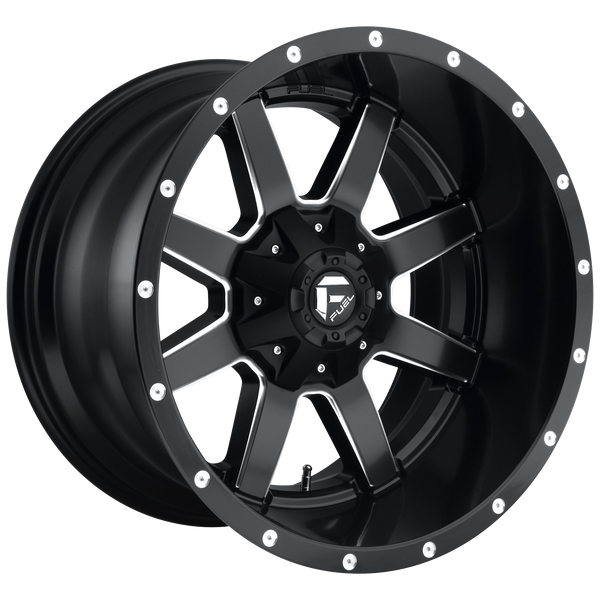 FUEL MAVERICK MATTE BLACK MILLED Wheels for 2002-2002 ACURA TL TYPE-S - 20x9 38 mm 20" - (2002)