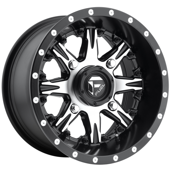 FUEL NUTZ MATTE BLACK MACHINED Wheels for 2010-2019 CHEVROLET SILVERADO 2500 HD - 20x9 20 mm 20" - (2019 2018 2017 2016 2015 2014 2013 2012 2011 2010)