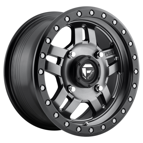 FUEL ANZA MATTE GUN METAL BLACK BEAD RING Wheels for 2015-2015 TOYOTA TACOMA - 17x8.5 6 mm 17" - (2015)