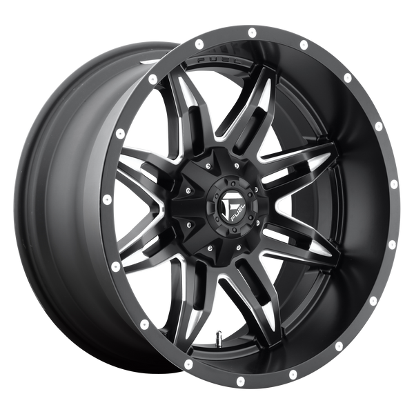 FUEL LETHAL GLOSS BLACK MILLED Wheels for 2007-2007 DODGE RAM 3500 - 20x10 -12 mm 20" - (2007)