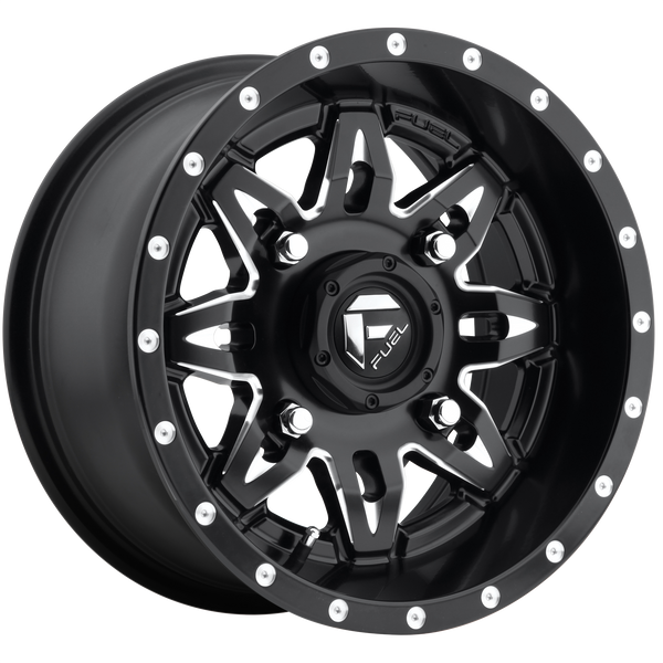 FUEL LETHAL GLOSS BLACK MILLED Wheels for 1996-1999 ACURA SLX - 18x9 20 mm 18" - (1999 1998 1997 1996)