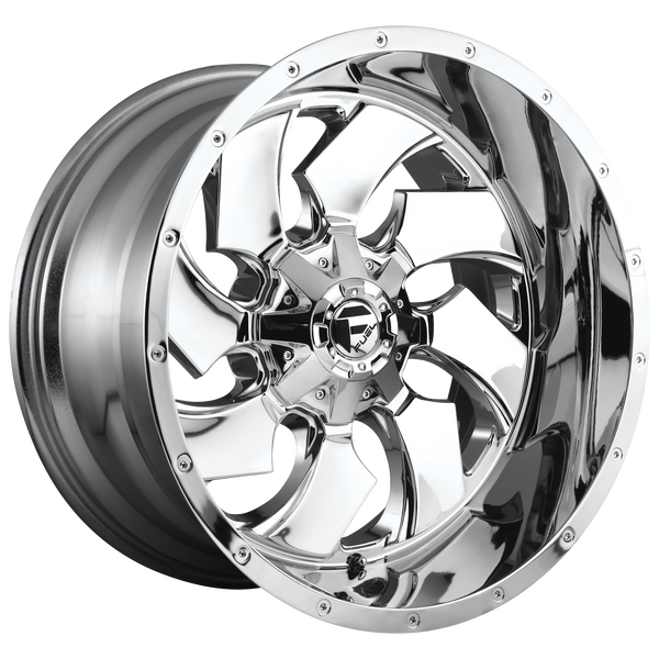 FUEL CLEAVER CHROME PLATED Wheels for 1987-1997 FORD F-250 LIFTED ONLY - 18x9 1 mm 18" - (1997 1996 1995 1994 1993 1992 1991 1990 1989 1988 1987)