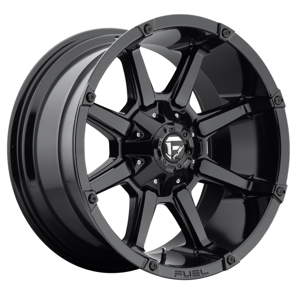 FUEL COUPLER GLOSS BLACK Wheels for 1991-1994 JEEP WRANGLER - 17x9 -12 mm 17" - (1994 1993 1992 1991)