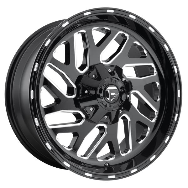 FUEL TRITON GLOSS BLACK MILLED Wheels for 2016-2018 TOYOTA TACOMA - 18x9 1 mm 18" - (2018 2017 2016)