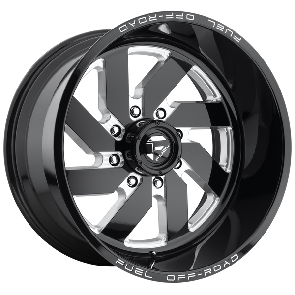 FUEL TURBO GLOSS BLACK MILLED Wheels for 2007-2007 GMC SIERRA 1500 HD CLASSIC LIFTED ONLY - 20x12 -43 mm 20" - (2007)