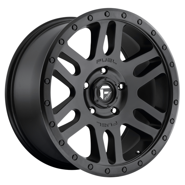 FUEL RECOIL MATTE BLACK Wheels for 1987-1993 MAZDA B2200 LIFTED ONLY - 17x8.5 7 mm 17" - (1993 1992 1991 1990 1989 1988 1987)