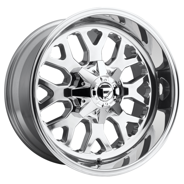 FUEL TITAN HIGH LUSTER POLISHED Wheels for 2003-2008 DODGE RAM 3500 LIFTED ONLY - 20x12 -43 mm 20" - (2008 2007 2006 2005 2004 2003)