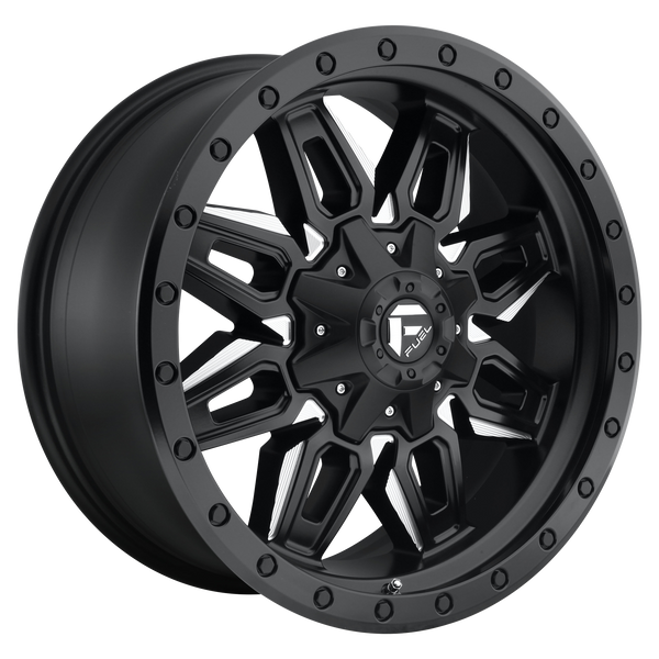 FUEL NEUTRON MATTE BLACK MILLED Wheels for 2018-2019 FORD F-250 SUPER DUTY - 20x9 1 mm 20" - (2019 2018)