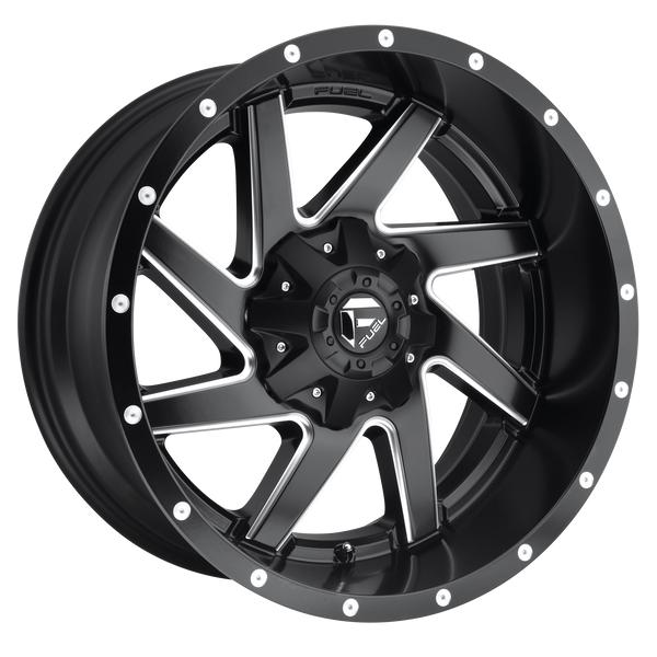 FUEL RENEGADE MATTE BLACK MILLED Wheels for 2011-2012 GMC SIERRA 2500 HD - 20x9 20 mm 20" - (2012 2011)