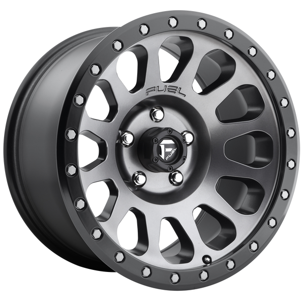 FUEL VECTOR MATTE GUN METAL BLACK BEAD RING Wheels for 2017-2018 TOYOTA TACOMA - 17x9 -12 mm 17" - (2018 2017)