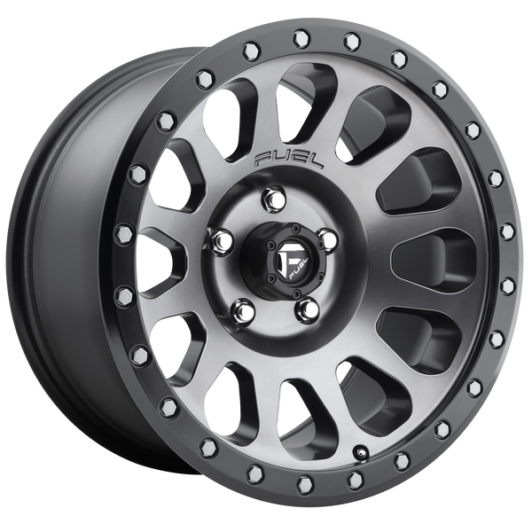 FUEL VECTOR MATTE GUN METAL BLACK BEAD RING Wheels for 2016-2018 FORD EXPEDITION - 20x9 1 mm 20" - (2018 2017 2016)