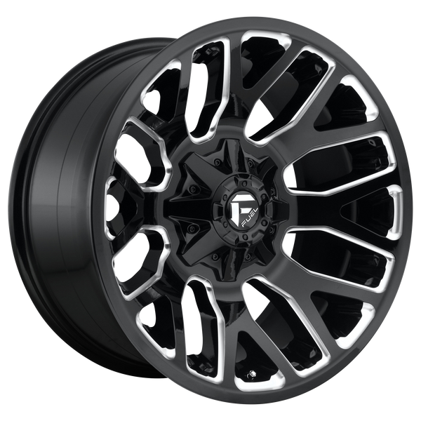 FUEL WARRIOR GLOSS BLACK MILLED Wheels for 1996-1999 ACURA SLX - 20x9 20 mm 20" - (1999 1998 1997 1996)