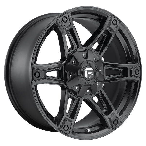 FUEL DAKAR MATTE BLACK Wheels for 2010-2017 JEEP WRANGLER - 20x9 1 mm 20" - (2017 2016 2015 2014 2013 2012 2011 2010)