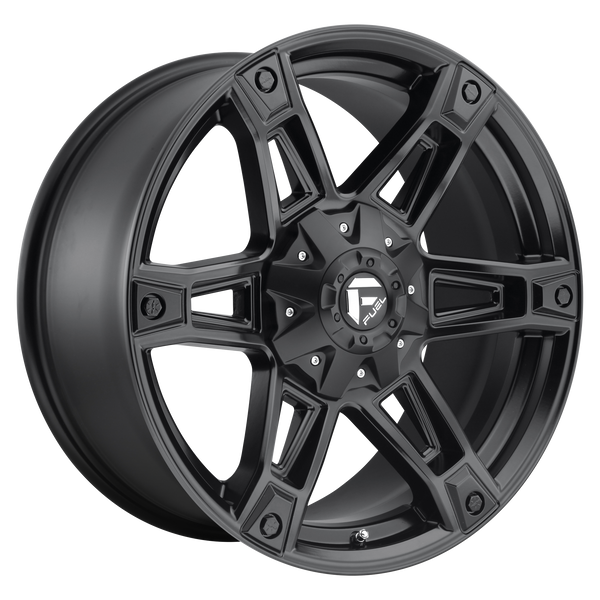 FUEL DAKAR MATTE BLACK Wheels for 1987-1990 DODGE DAKOTA LIFTED ONLY - 20x9 1 mm 20" - (1990 1989 1988 1987)