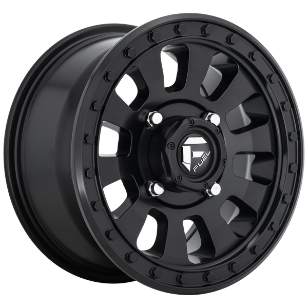 FUEL TACTIC MATTE BLACK Wheels for 2004-2018 FORD F-150 LIFTED ONLY - 18x9 20 mm 18" - (2018 2017 2016 2015 2014 2013 2012 2011 2010 2009 2008 2007 2006 2005 2004)