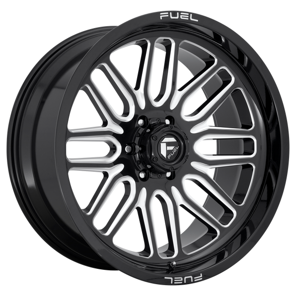 FUEL IGNITE GLOSS BLACK MILLED Wheels for 2007-2018 JEEP WRANGLER LIFTED ONLY - 20x10 -18 mm 20" - (2018 2017 2016 2015 2014 2013 2012 2011 2010 2009 2008 2007)