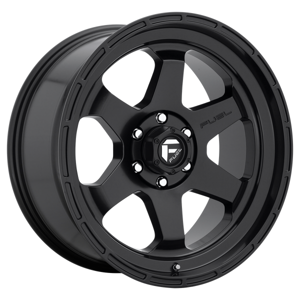 FUEL SHOK MATTE BLACK Wheels for 2007-2009 FORD EXPEDITION - 17x9 1 mm 17" - (2009 2008 2007)