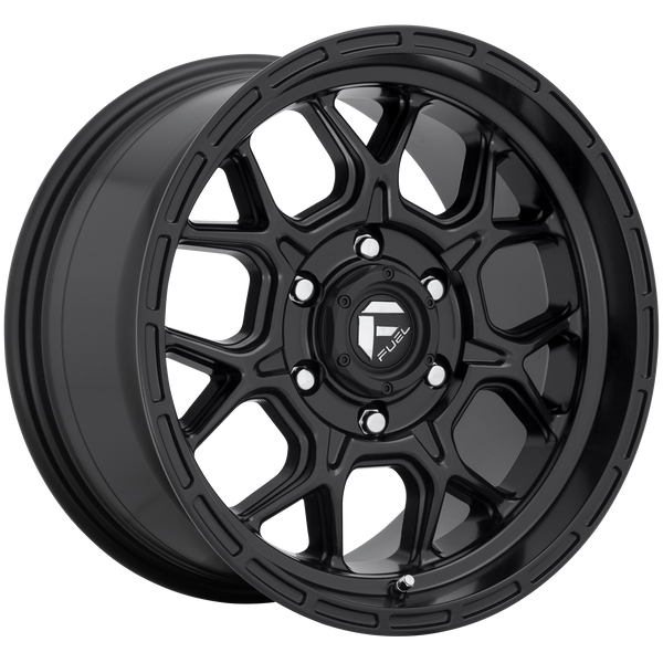FUEL TECH MATTE BLACK Wheels for 1987-1993 MAZDA B2200 LIFTED ONLY - 17x9 1 mm 17" - (1993 1992 1991 1990 1989 1988 1987)