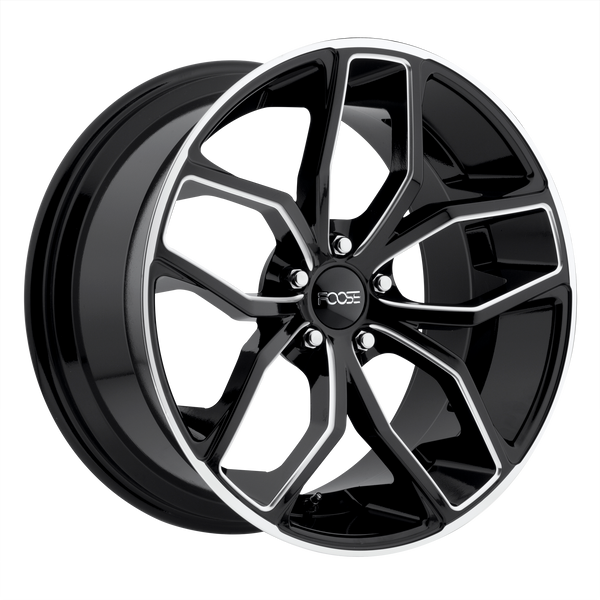 FOOSE OUTCAST GLOSS BLACK MILLED Wheels for 2000-2000 LAND ROVER RANGE ROVER - 20x10 40 mm 20" - (2000)