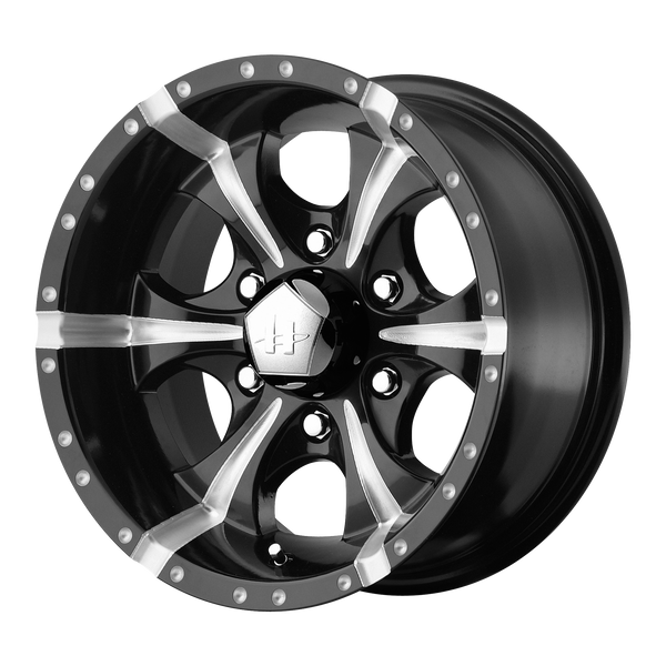 HELO MAXX Gloss Black Milled Wheels for 1995-2015 TOYOTA TACOMA - 17x9 18 mm 17" - (2015 2014 2013 2012 2011 2010 2009 2008 2007 2006 2005 2004 2003 2002 2001 2000 1999 1998 1997)