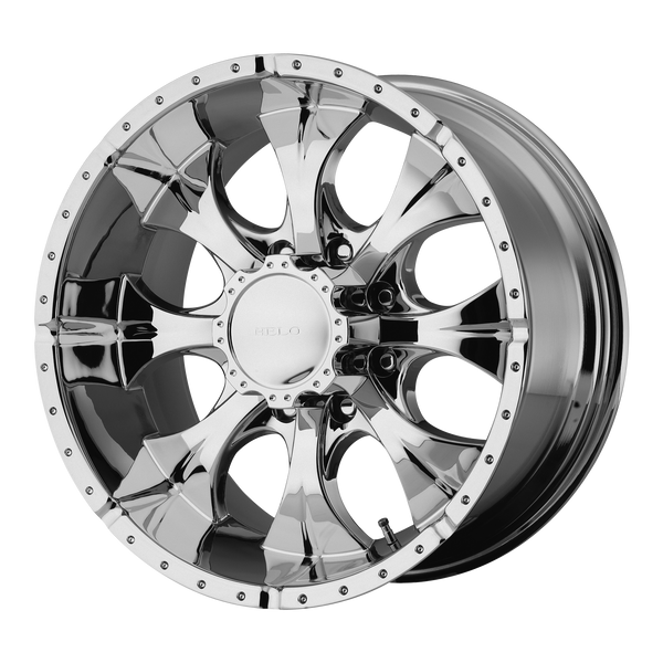 HELO MAXX Chrome Wheels for 1988-2000 GMC C2500 LIFTED ONLY - 17x9 -12 mm 17" - (2000 1999 1998 1997 1996 1995 1994 1993 1992 1991 1990 1989 1988)