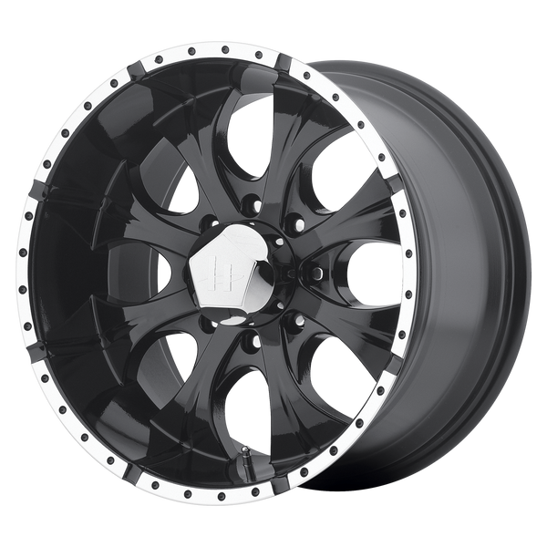 HELO MAXX Gloss Black Machined Wheels for 1999-2000 CHEVROLET C3500 - 16x8 0 mm 16" - (2000 1999)