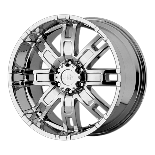 HELO HE835 Chrome Wheels for 1996-2019 CHEVROLET EXPRESS 3500 - 20x9 18 mm 20" - (2019 2018 2017 2016 2015 2014 2013 2012 2011 2010 2009 2008 2007 2006 2005 2004 2003 2002 2001)