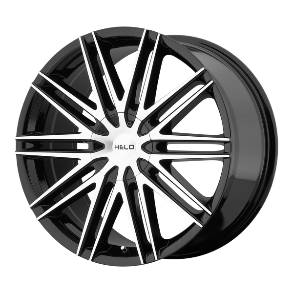 HELO HE880 Gloss Black Machined Face Wheels for 2004-2005 ACURA NSX - 17x7.5 42 mm 17" - (2005 2004)