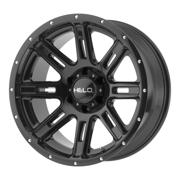 HELO HE900 Gloss Black Wheels for 2015-2017 FORD EXPEDITION EL - 20x9 18 mm 20" - (2017 2016 2015)