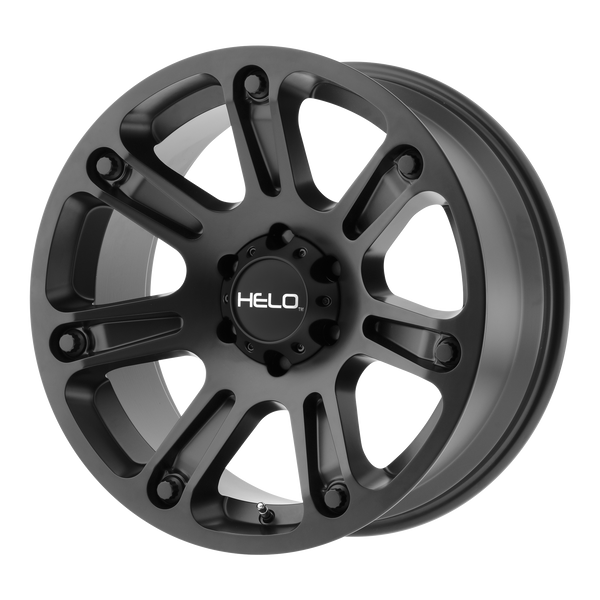 HELO HE904 Satin Black Wheels for 2009-2010 HUMMER H3T LIFTED ONLY - 18x9 0 mm 18" - (2010 2009)